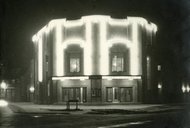 Broadway exterior with neon c1936