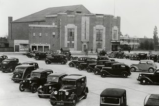 Cars on arena